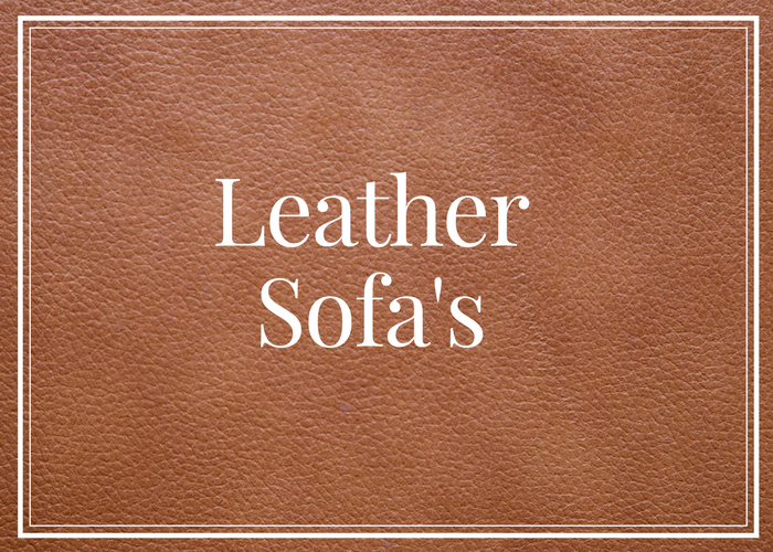 Leather Sofa's