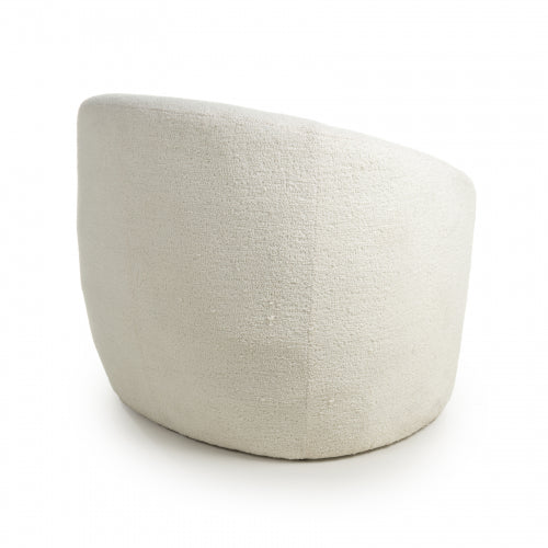 Hawksmoor Petra Boucle Vanilla White Tub Chair