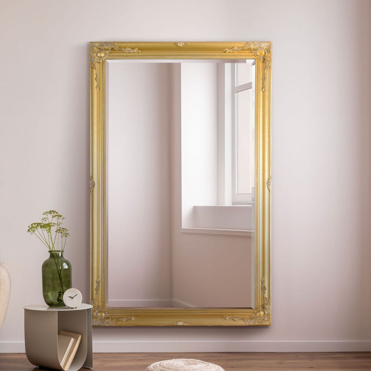 Carrington Baroque Gold Leaner Mirror 170 x 109 CM