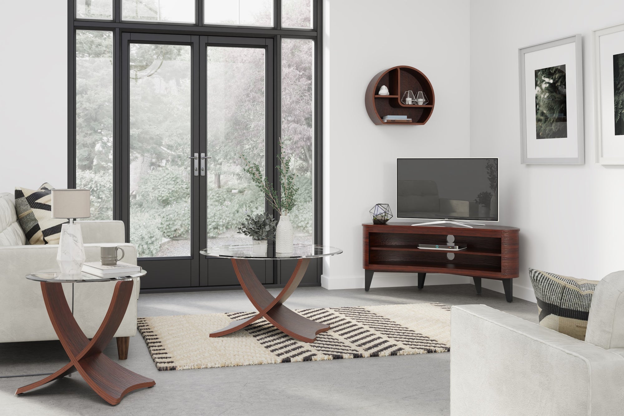 Jual Furnishings San Francisco TV Stand Walnut