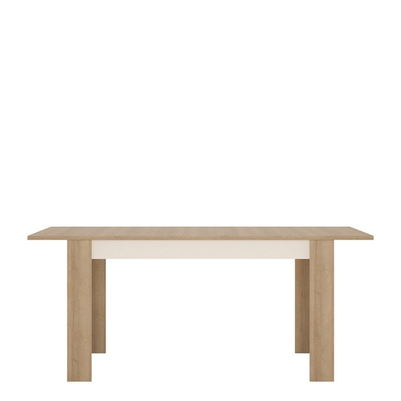 Axton Woodlawn Medium Extending Dining Table 140/180 cm + 4 Milan High Back Chair Black