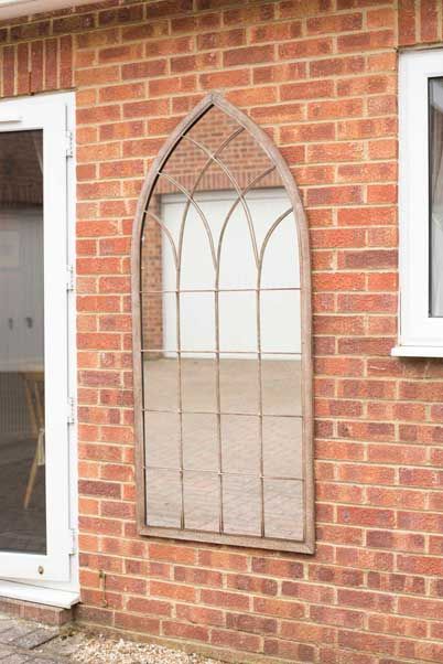 Carrington Rustic Arch Large Garden Mirror 169 x 75 CM