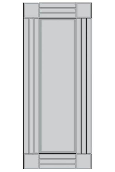 Carrington All Glass Bevelled Square Corner Cheval Free Standing Mirror 5Ft X 1Ft3 (150 X 40cm)